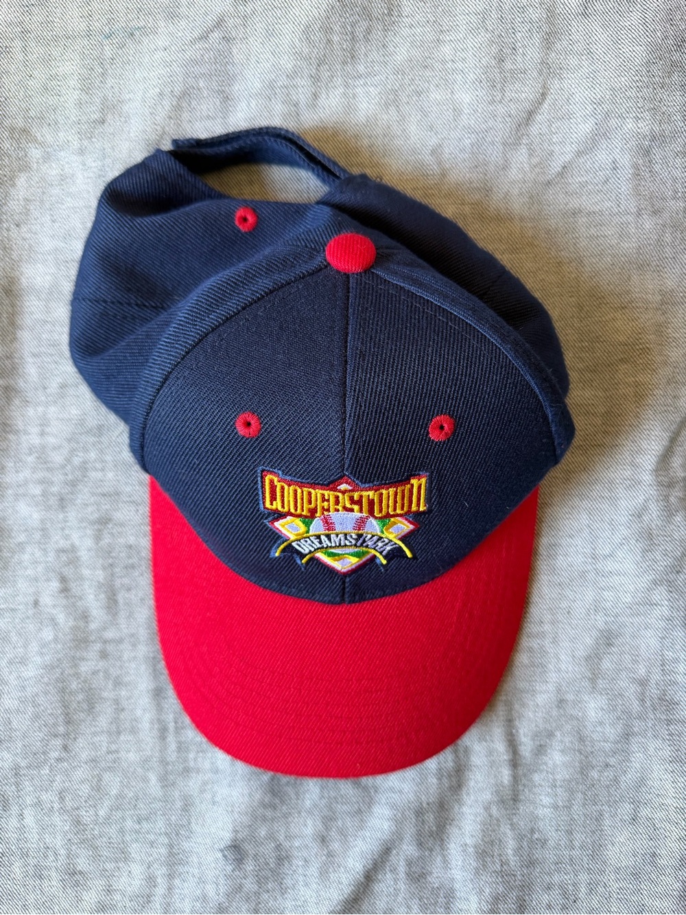 Cooperstown Dreams Park Navy and Red Baseball Cap